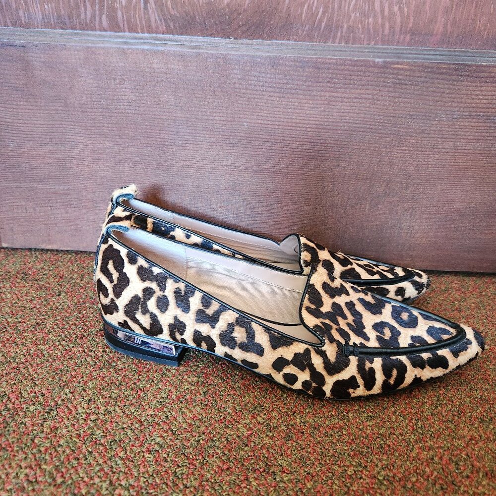 Franco Sarto Leopard Print Loafers